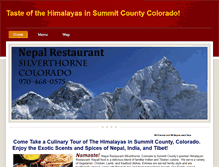 Tablet Screenshot of nepalisummit.com